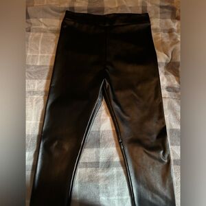 Lightly used fake leather leggings